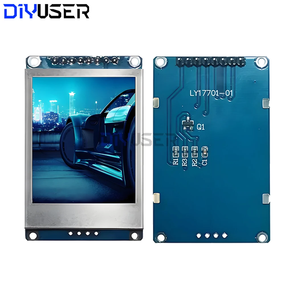 1.77 Inch 128x160 TFT LCD Display with ST7735 Driver, SPI Interface for Arduino ESP32 ESP8266 Raspberry Pi Pico DIY Projects