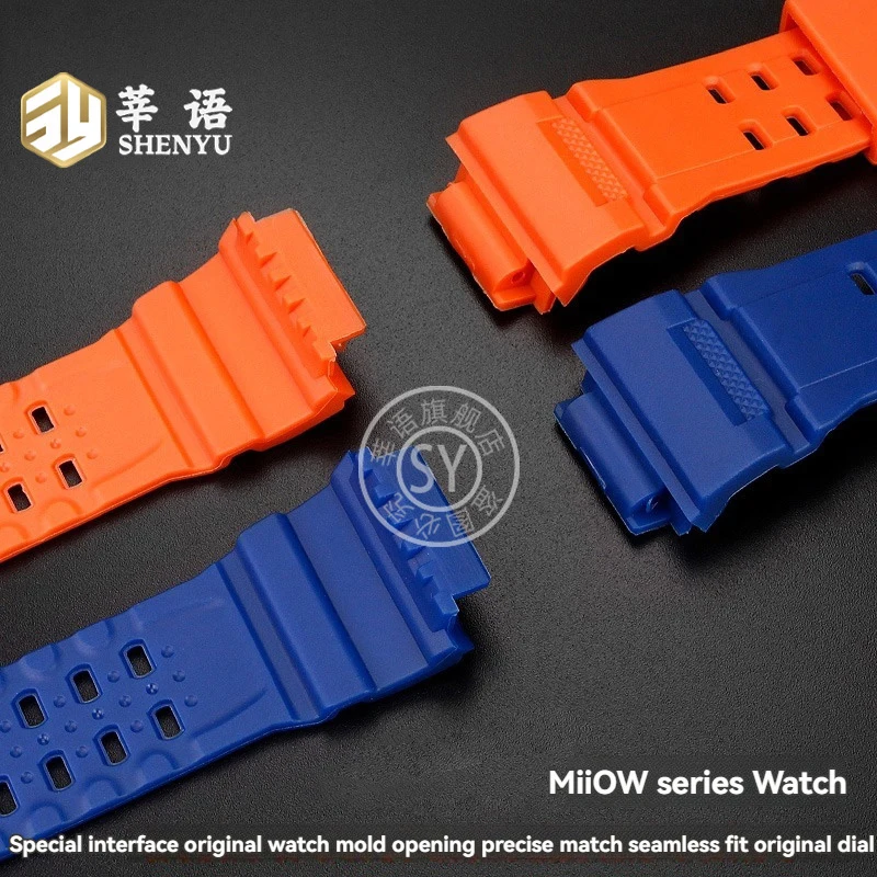 Shenyu Silicone Watch Strap For Casio G-Shock Series 3104 GW-9400/GW9300 Replacement Watch Band Bracelet Watch accessories