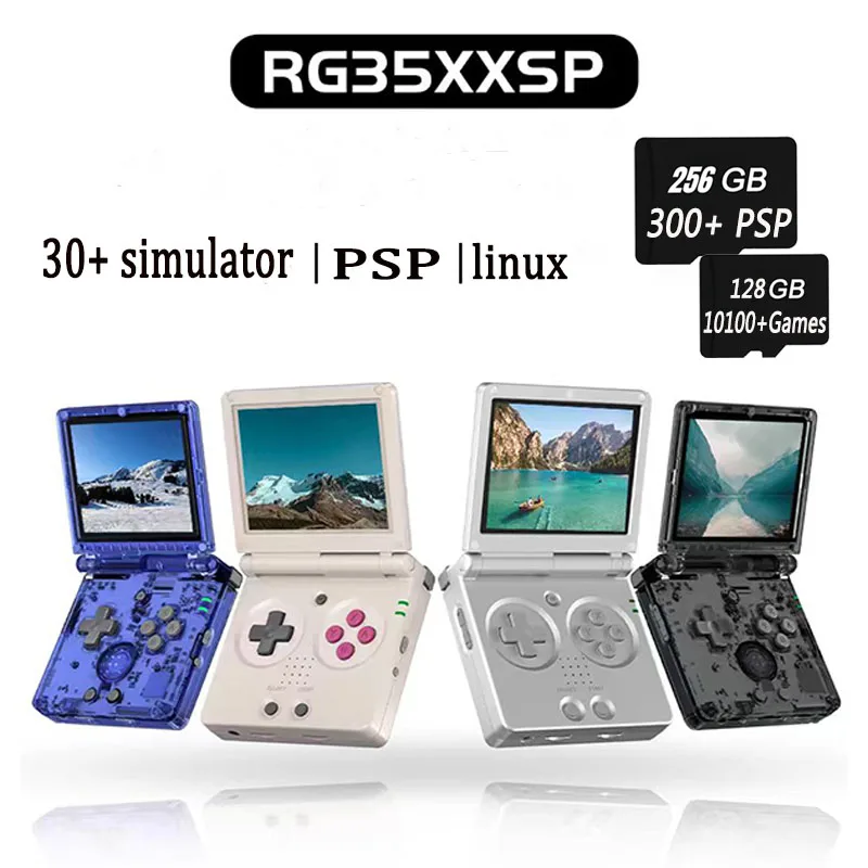 

ANBERNIC RG35XXSP Retro Handheld Flip Game Machine 3.5-inch IPS 640*480 Screen Linux WIFI Video Game 3300mAh 256G PSP 300+Games