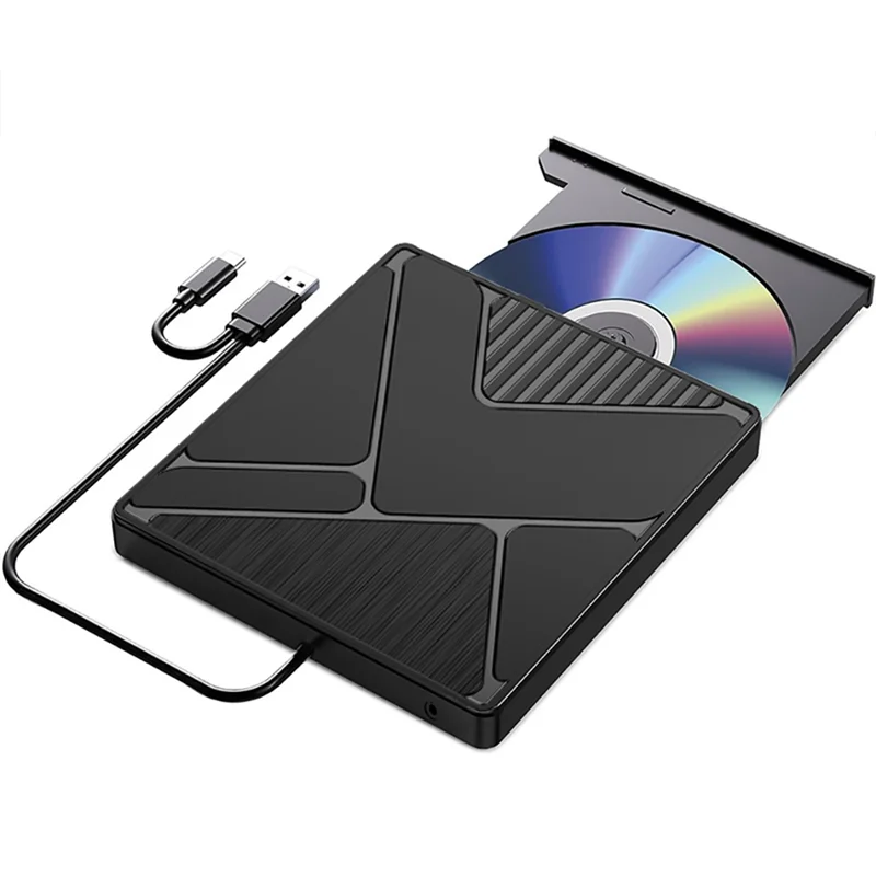 AA87 External Optical Drive Box USB3.0 Mobile Disc Reading CD Playback External Optical Disc Drive DVD Burning And Recording, Du