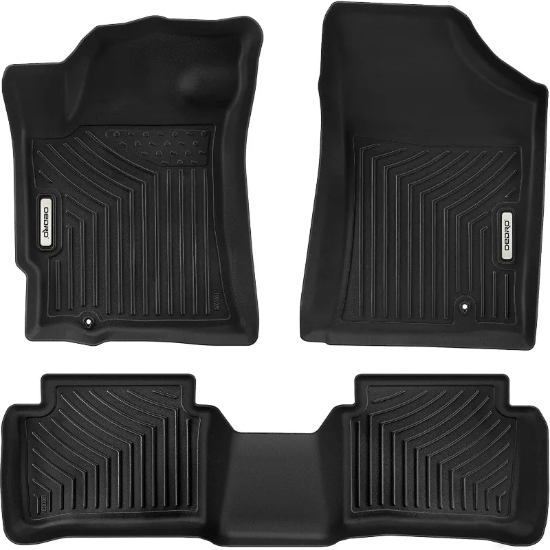 

US Floor Mats Fit for 2007-2012 Nissan Altima Sedan, Custom Fit Black TPE All-Weather Guard Floor Mats 2 Row Floor Liner Set