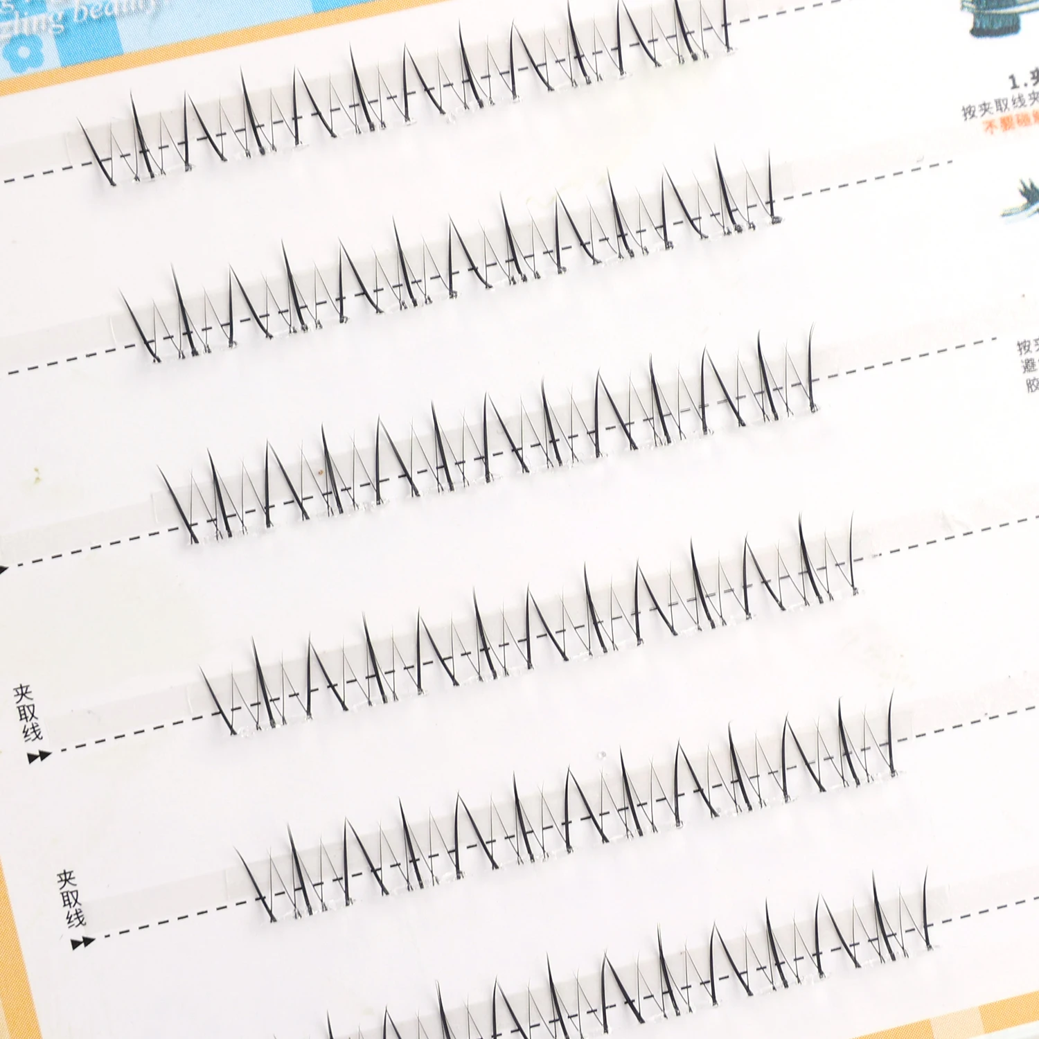 36 linhas autoadesivas cílios inferiores faixa clara sob os cílios 5d macio cílios inferiores feitos à mão mangá cílios inferiores ferramentas de maquiagem