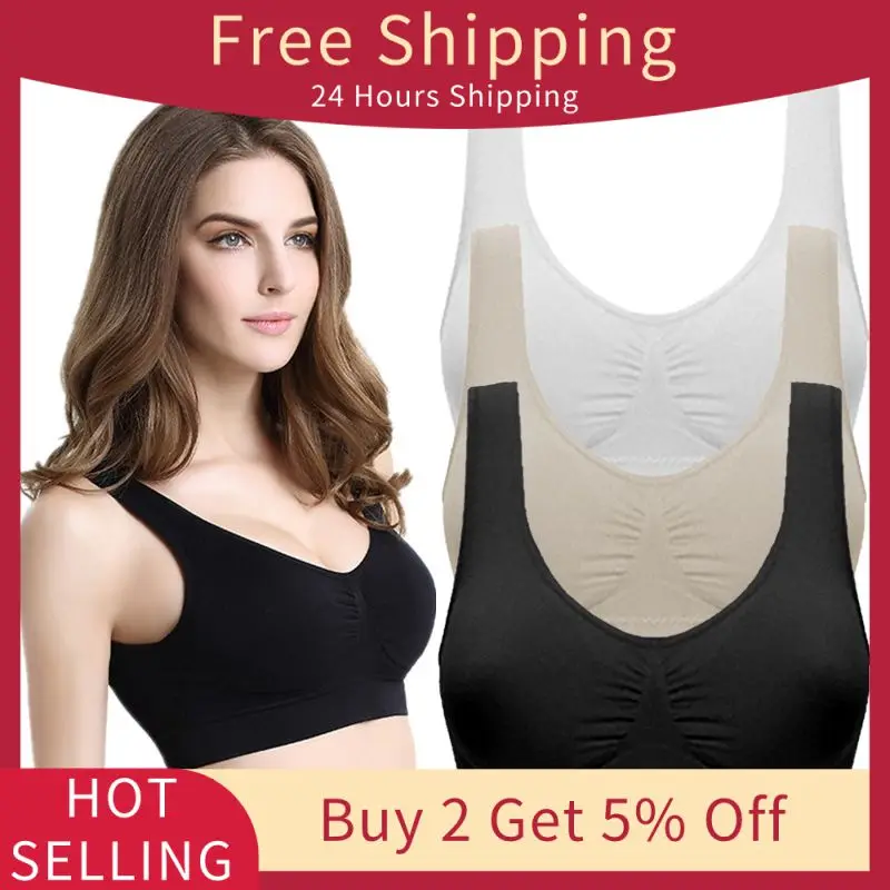 Seamless Bra For Women Push Up Bra Invisible Bralette Breathable Bras Without Bones Wireless With Pads Underwear Plus Size Top