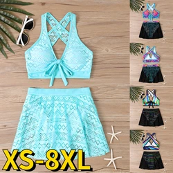 2023 Summer Swim Suit Vintage Bathing Suit High Waist Swimsuit Bikini Women New Design Printing Swimwear Two Piece Set Beachwear