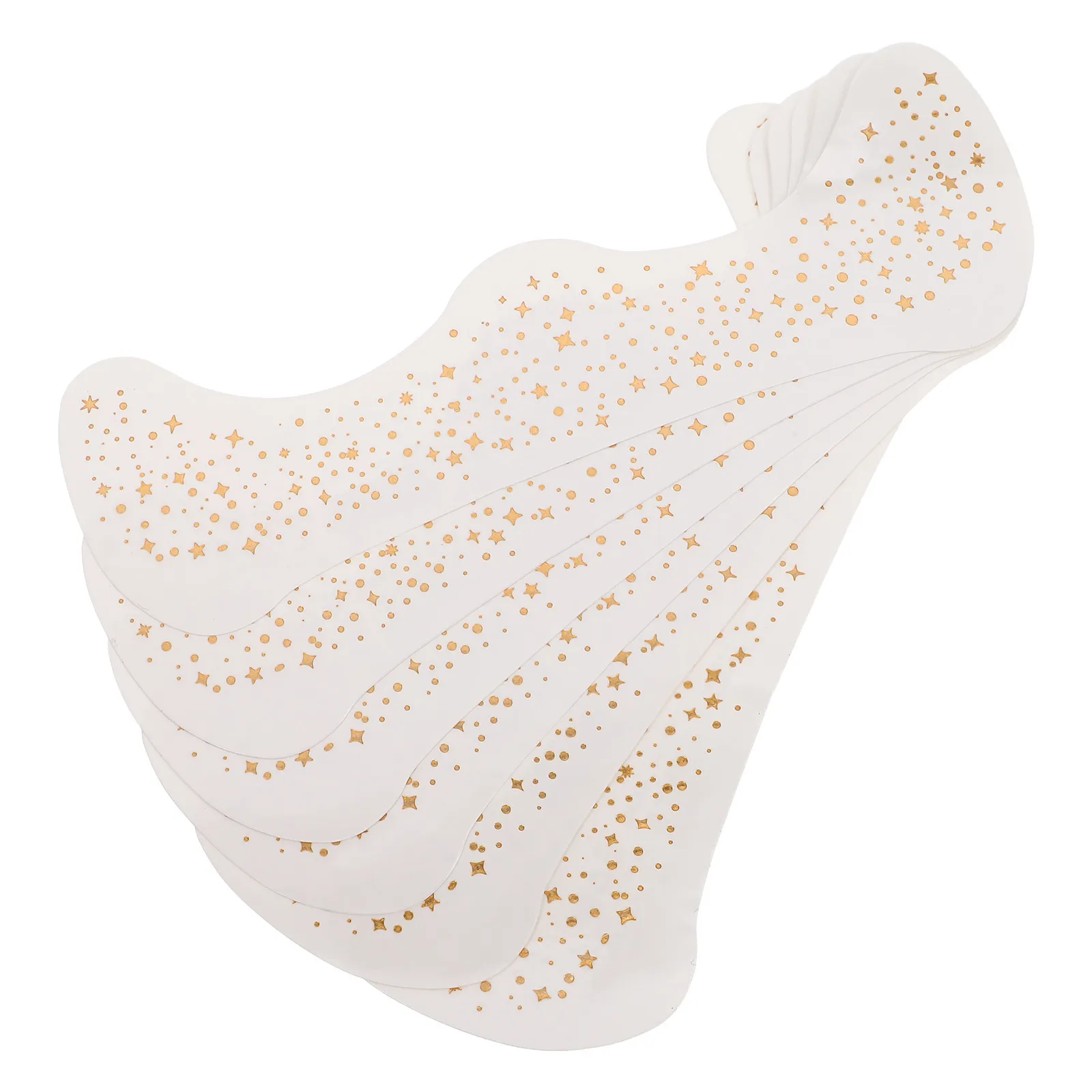 

6 Sheets Glitter Freckles Patches Golden Star Patterns Easy Apply Remove Festival Party Makeup Accessories for Women