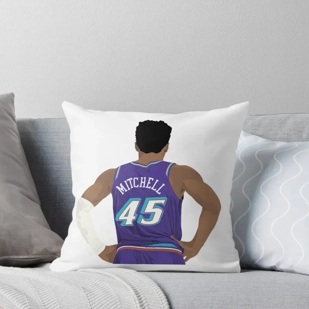 

Donovan Mitchell 45 Throw Pillow Christmas Pillow home decor items pillow