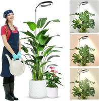 Indoor LED Plant Grow Light, Full Spectrum Plant with 4 /8 /12 H Timer, 10 Dimmable Levels, 3Modes, Height Adjustable 154.9 CM