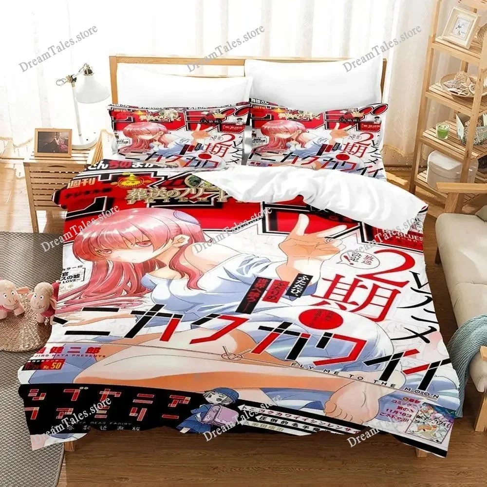 

Anime Tonikaku Kawaii Tsukasa Tsukuyomi Bedding Set Single Twin Full Queen King Size Bed Set Adult Kid Bedroom Duvet Cover Sets