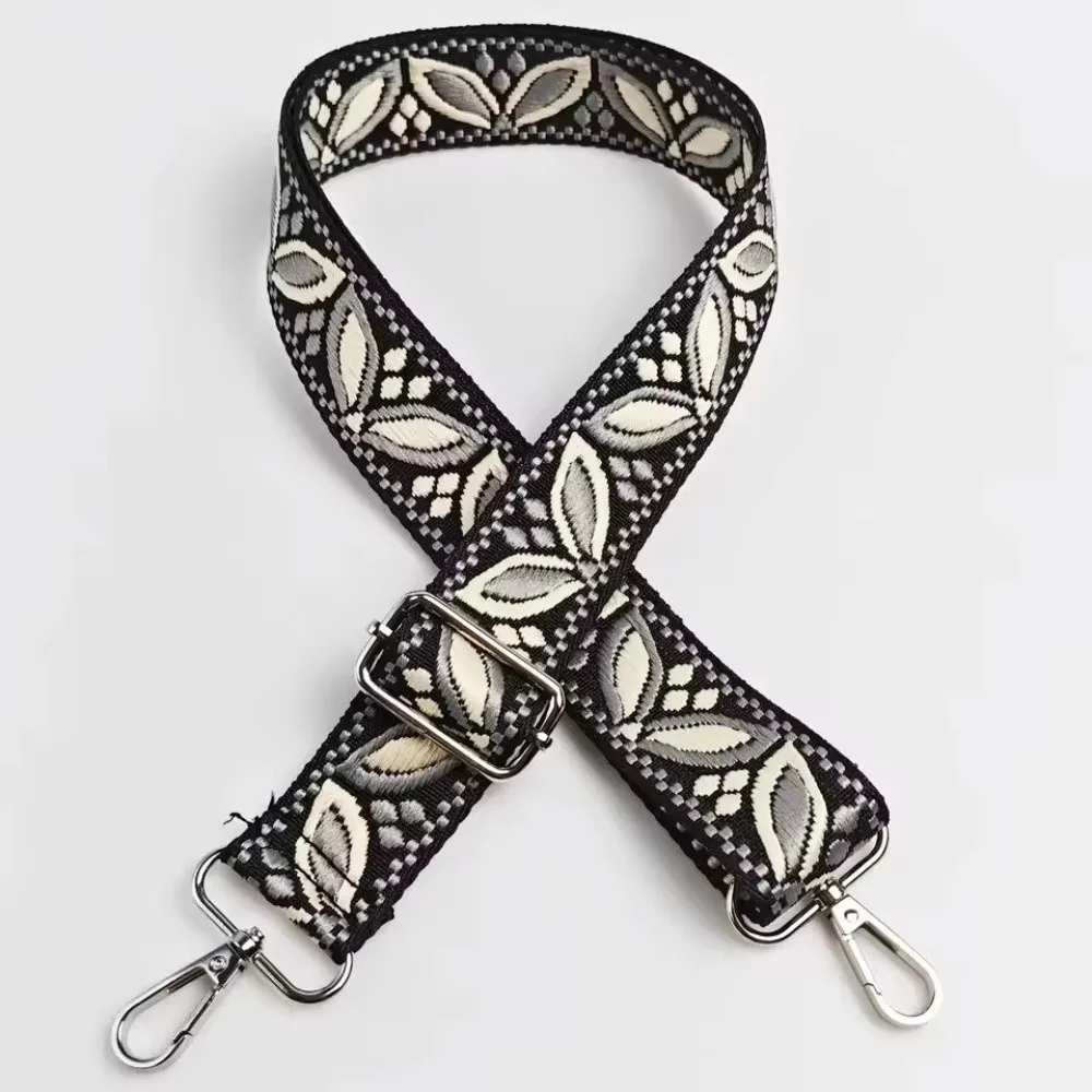 Bags Accessories 3.8CM Wide Crossbody Bag Strap Flower Adjustable Handbag Purse Strap Detachable Handbags Belts for Women