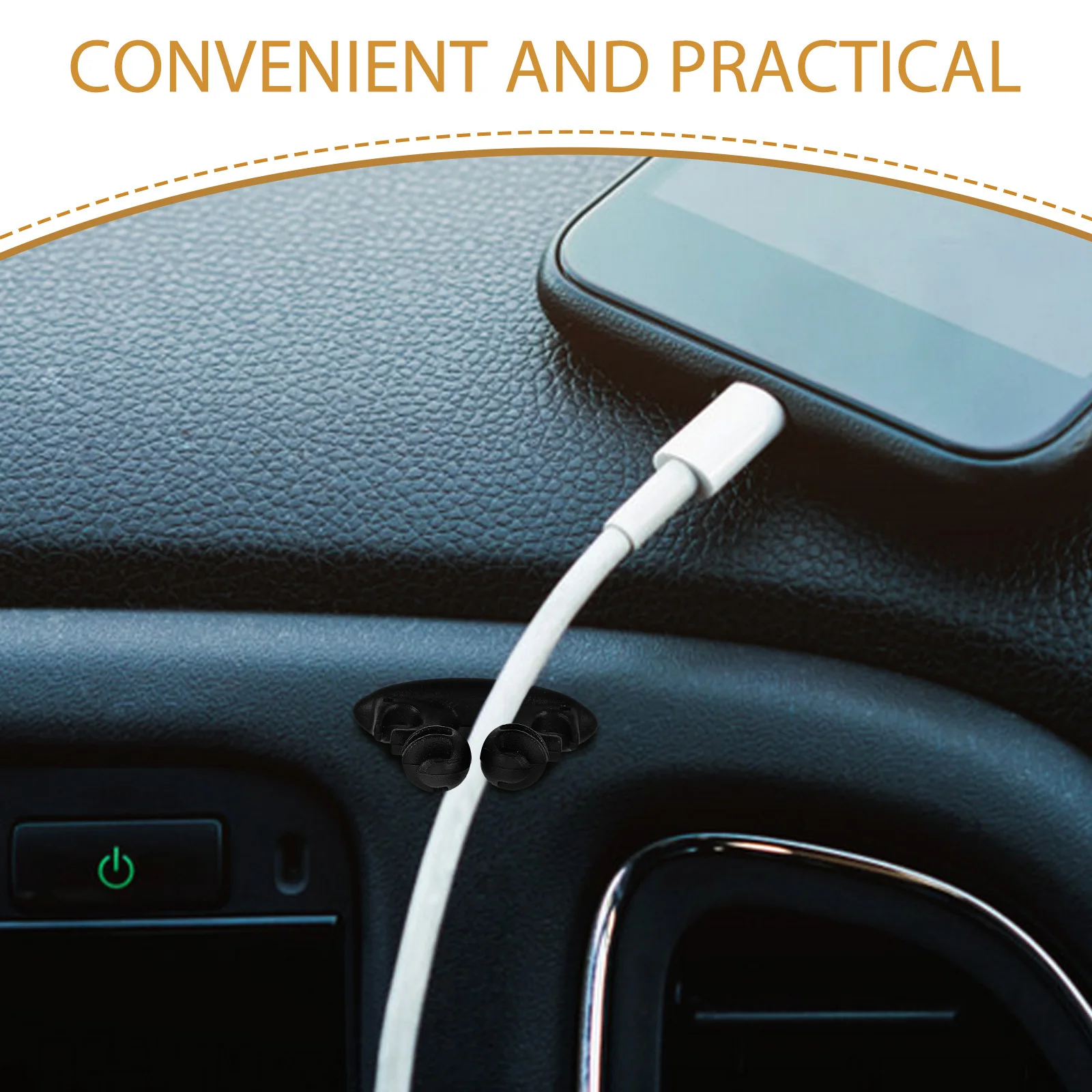 8 قطعة أصحاب كابلات للحبال خط بطاقة متعددة الأغراض الحبل المنظم كليب سيارة الداخلية إدارة الأسلاك لاصق مقاطع بولي كلوريد الفينيل المنزل