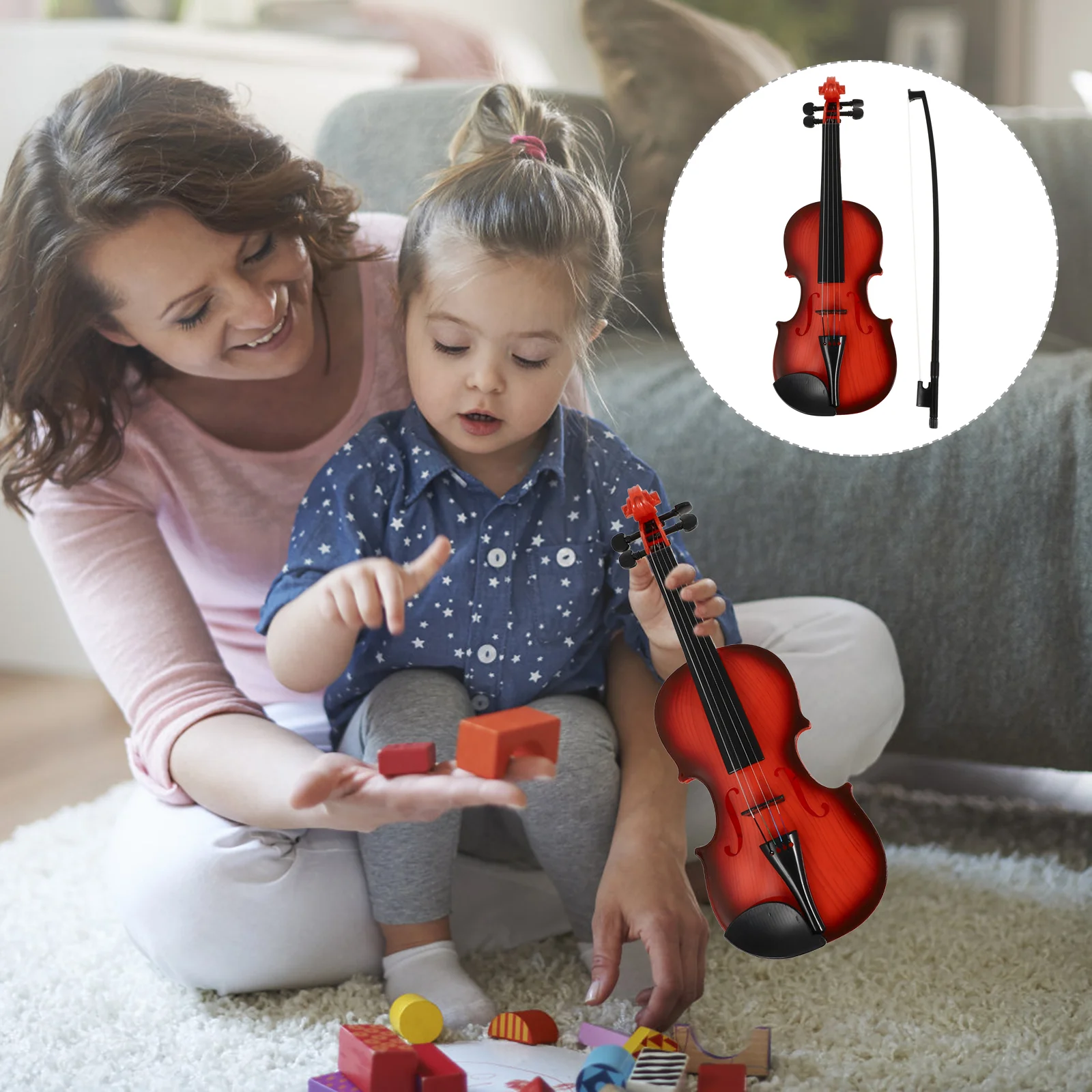 Simulated Violin Toddler Instrument Toy Small Musical Instruments Plastic Abs Children Kids Childrens Toys Children’s 