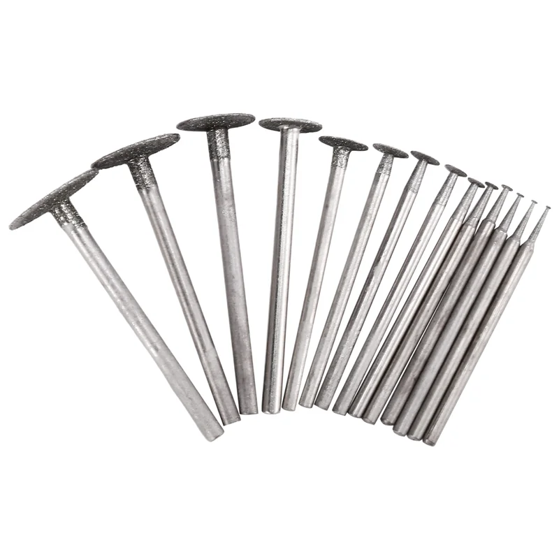 A76I-14PCS 다이아몬드 스톤 그라인딩 비트 - 맞춤형 사용자용 3/32인치 생크, 고정밀 회전 공구 액세서리