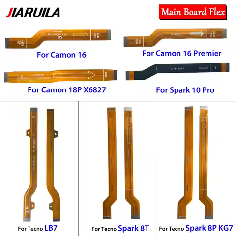 Mainboard Connector Flex Cable For Tecno Camon 16 Premier 18P X6827 Spark 8P KG7 10 Pro LCD Display Connector Flex Cable Parts