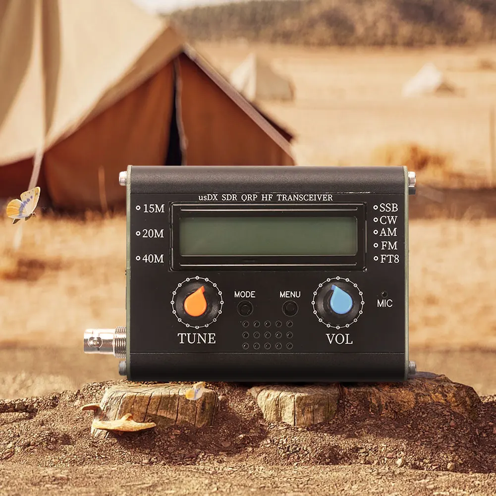 Transceptor HF de todos los modos de 5W con micrófono de mano Transceptor de radio de alta frecuencia de 3 bandas y todos los modos
