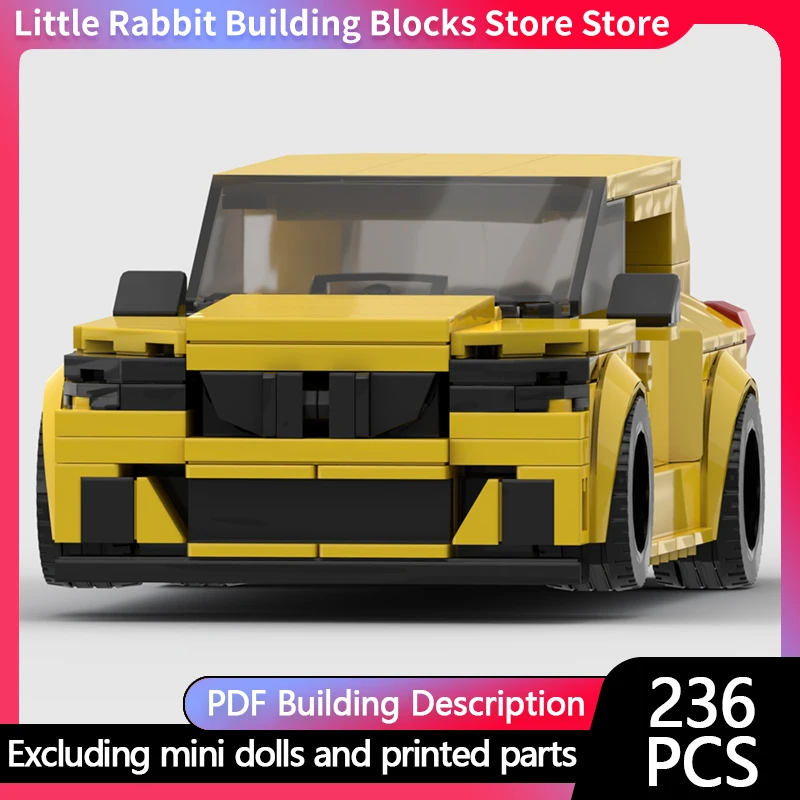 City Car Model MOC Building Bricks 530E Plug-In Hybrid Touring Car Modular Technology Children Holiday Gifts Assemble Toys Suit