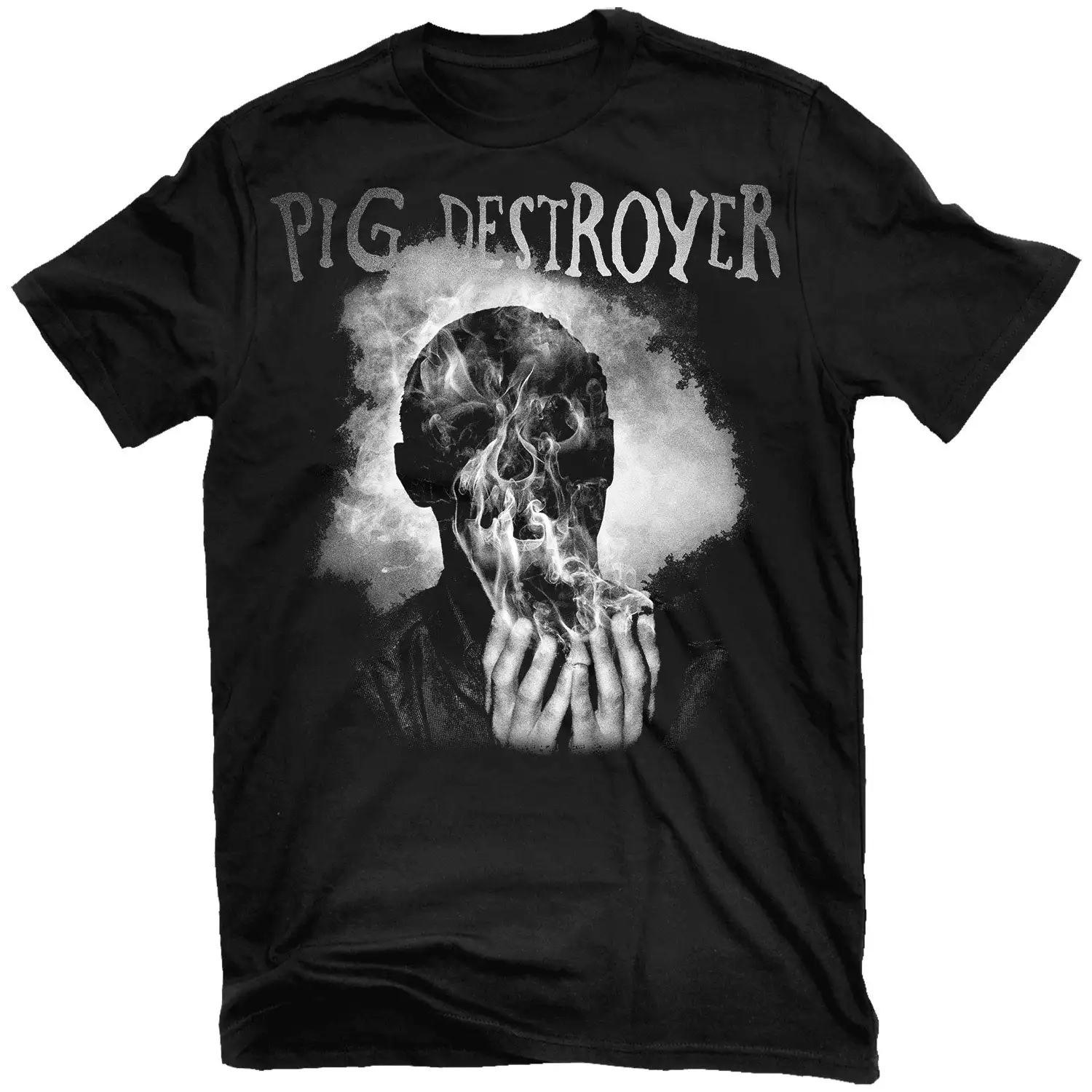 Head Cage Pig Destroyer Rock Band Graphic Tee 100% Cotton Round Neck Casual Unisex T-shirt Summer Top