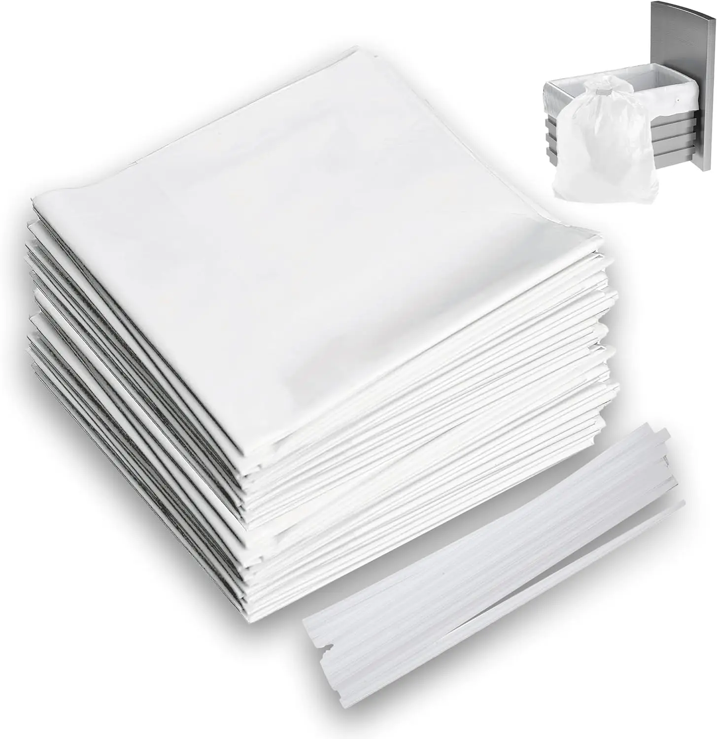 

Heavy-Duty 18-Inch Trash Compactor Bags, 60-Pack for Kitchen Garbage Disposal - Durable Plastic