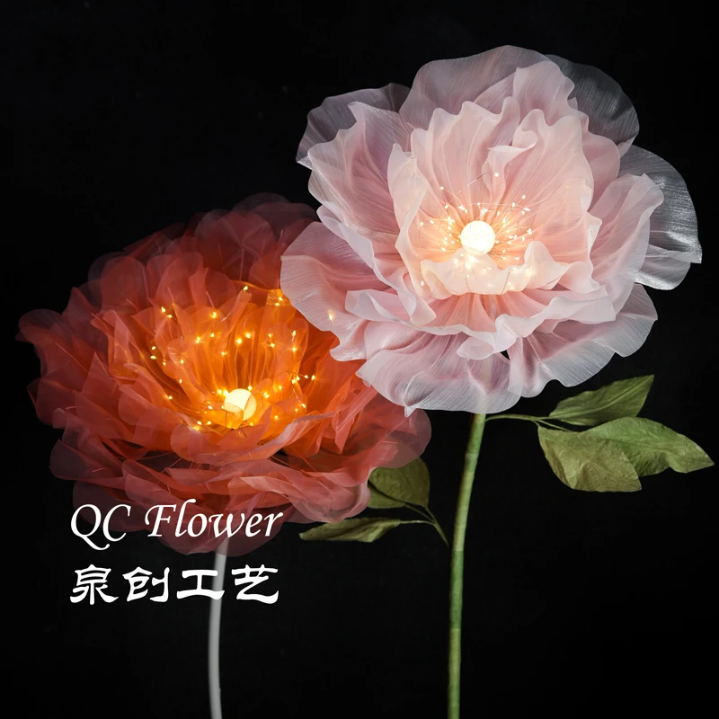 

DIY огромный шелковый цветок с фейерверком 70 см для свадьбы или дома, наружное украшение, украшения для торгового центра, дисплей