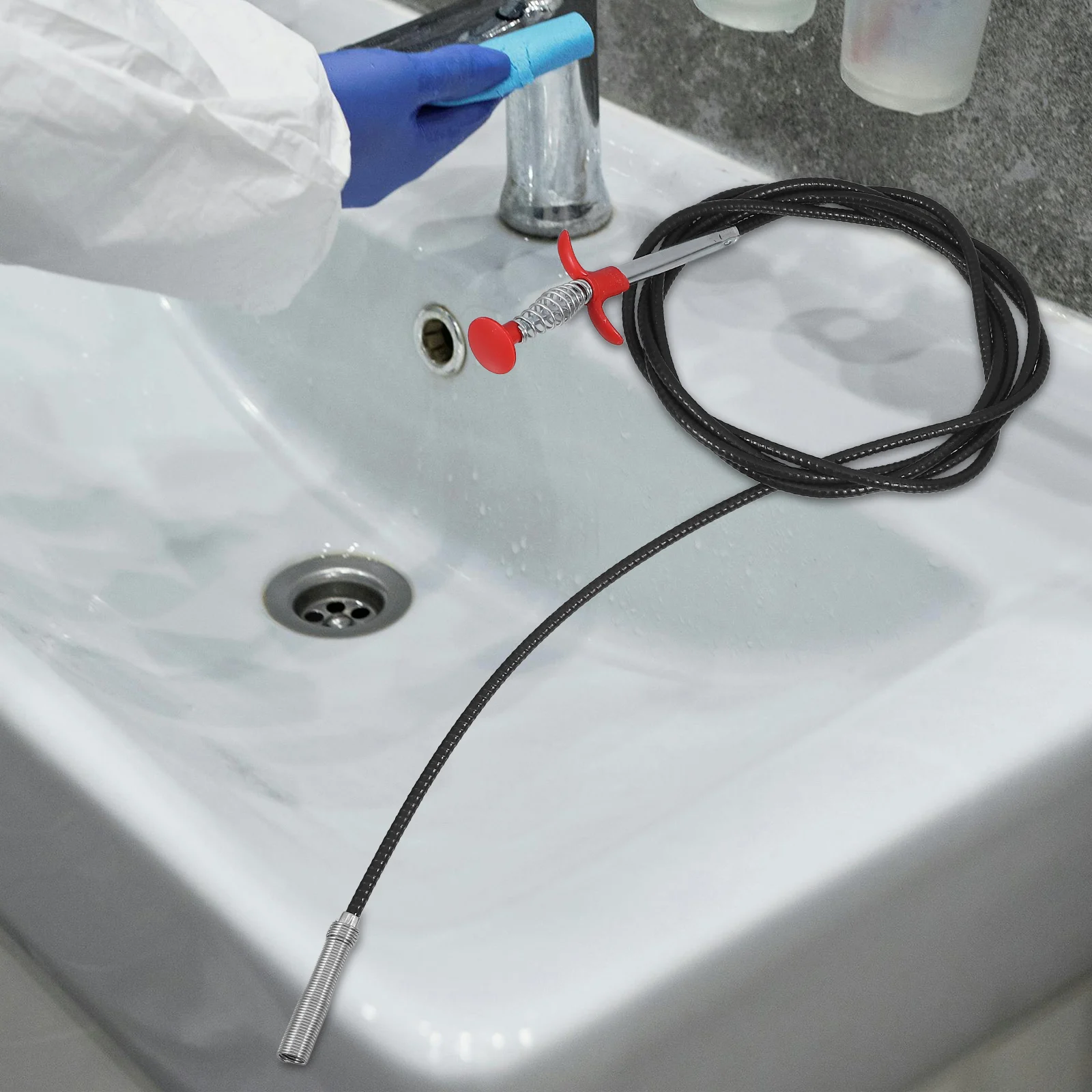 

4pcs Flexible Claw Grabber Pickup Drain For Sink Drains Multifunctional Sewer Cleaning Compact Sturdy Design Reacher Tool Narrow