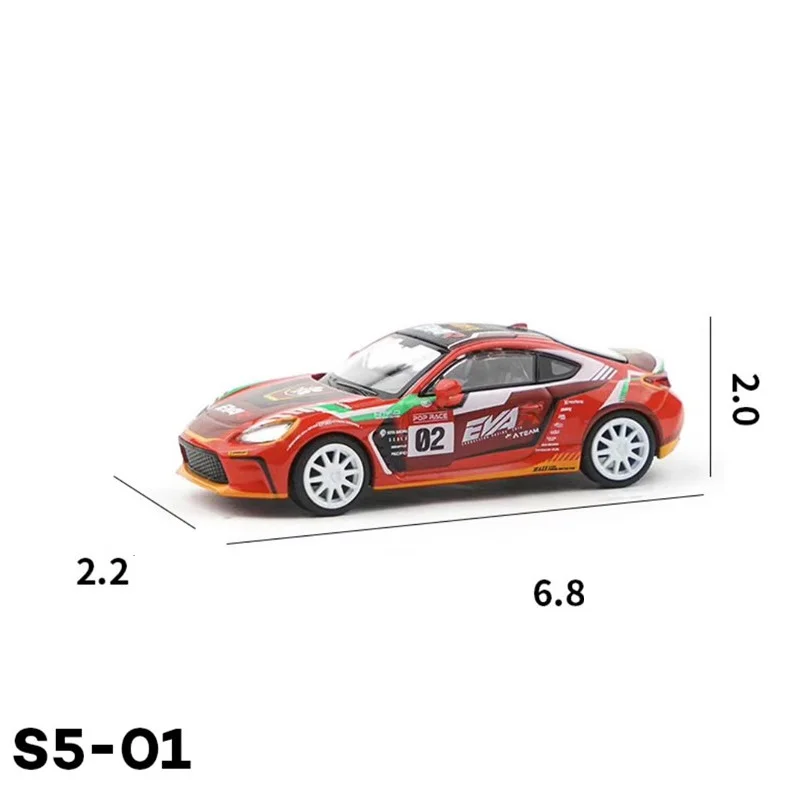 Xcartoys 1:64 GR86 EVA Rt Production S5-01 Red Diecast Simulation Model Cars Toys