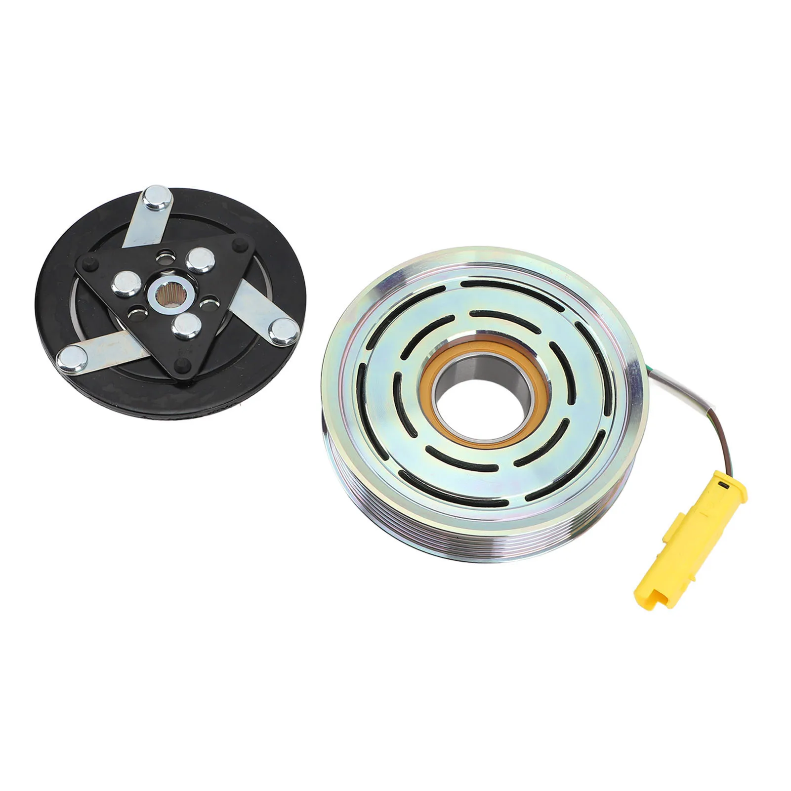 

AC Compressor Clutch 6453QJ-Air Conditioning Clutch Plate for PEUGEOT 1007 207 208 307 308 508-Durable Automotive AC System Part