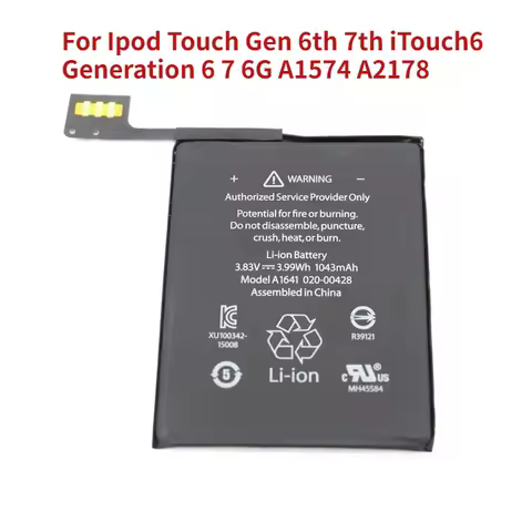 For Ipod Touch Gen 6th 7th Touch6 Generation 6 7 6G A1641 A1574 A2178 Replacement Battery