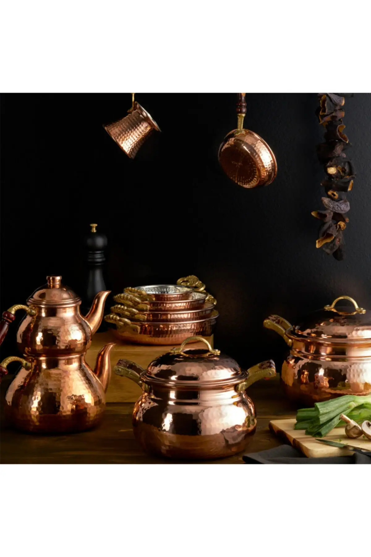 Cafetera pequeña de cobre, nuevo