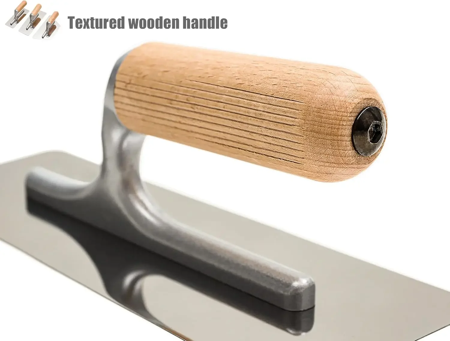 Gepolijst Roestvrijstalen Gips Troffel Set 3 Pc Verf Pleisterwerk Afwerking Handgereedschap