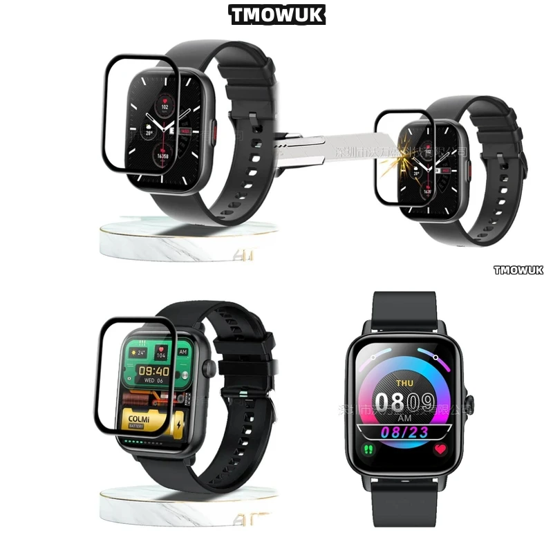 

For Colmi C60 C80 P68 P28 Full Cover Soft Flexible Screen Film, 3D Curved Anti - Scratch PMMA Shield
