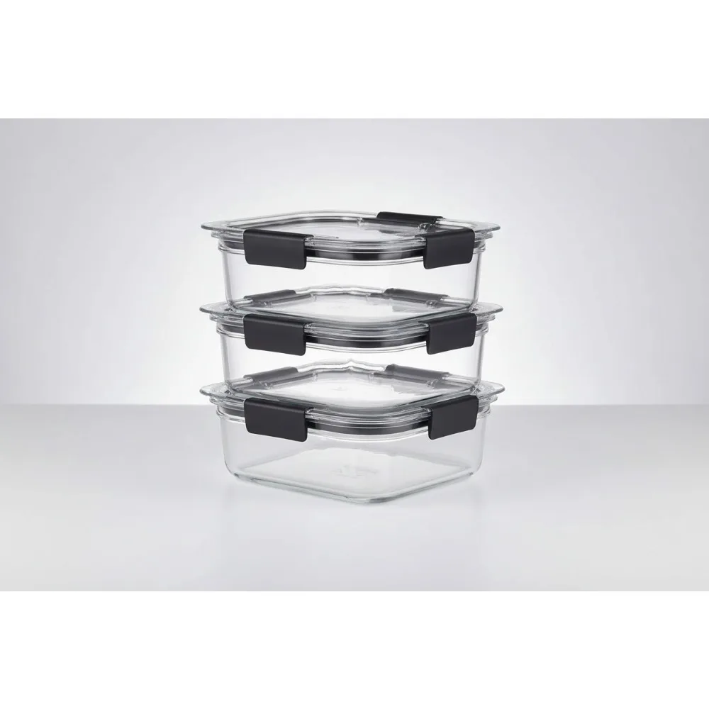 

BPA-Free Glass Food Storage Containers, 4-Piece Set, Leak-Proof & Oven-Safe for Meal Prep