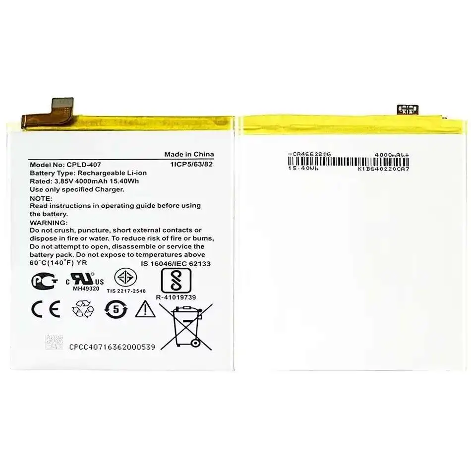 

Аккумулятор CPLD-407 для Coolpad Cool 1 Play 6 COR-I0 VCR-A0, сменный аккумулятор