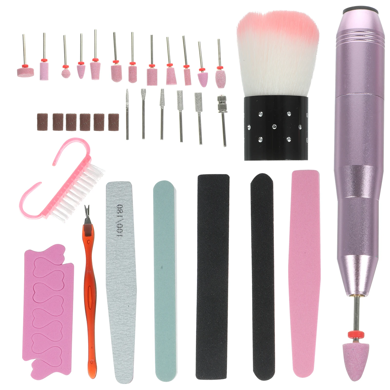 

1 set 1 Set Electric Grinding Tool Portable Manicure Polisher Kit Nail Art Beauty Machine With Drill Bits Nail Salon Supplies