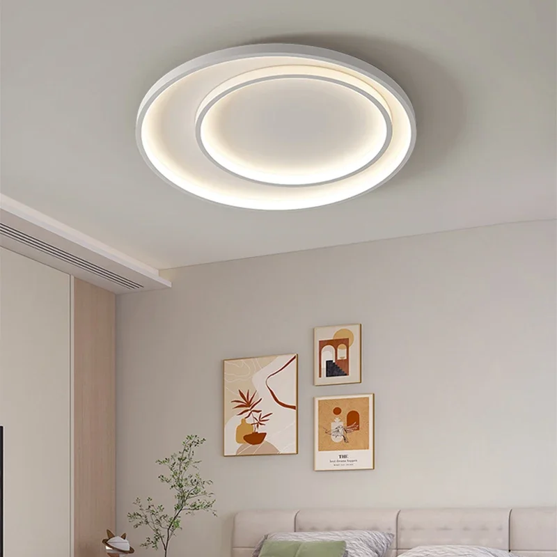 Modern LED Ceiling Lamp for Living Dining Room Bedroom Hall Ultra Thin Chandelier Indoor Home Decoration Lighting Fixture