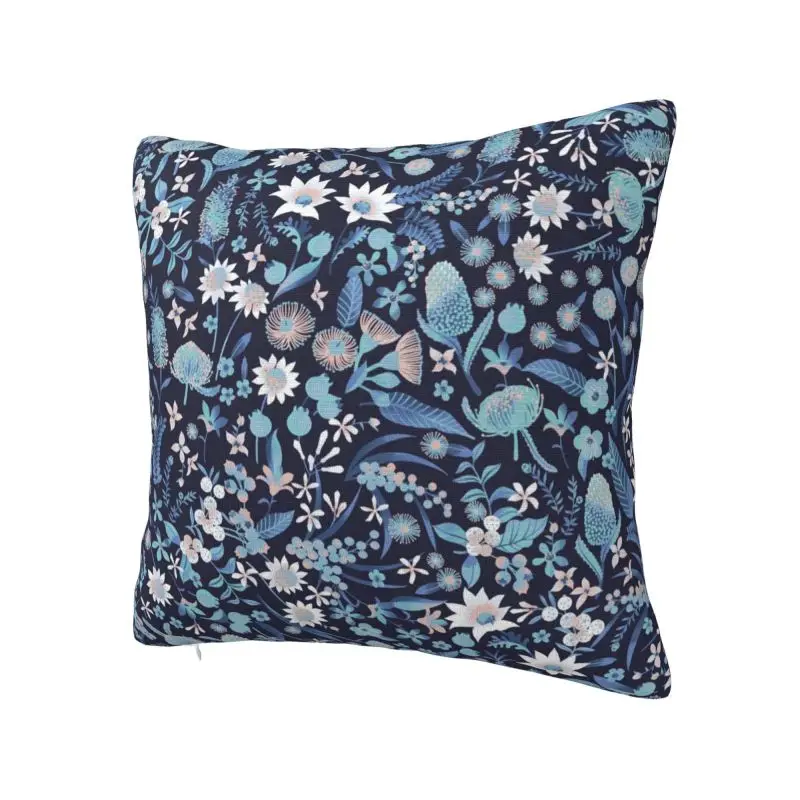 Custom Flower And Plant Leaves Cushion Cover 3D Print Square Floor Pillow Case for Car Pillowcase Decoration