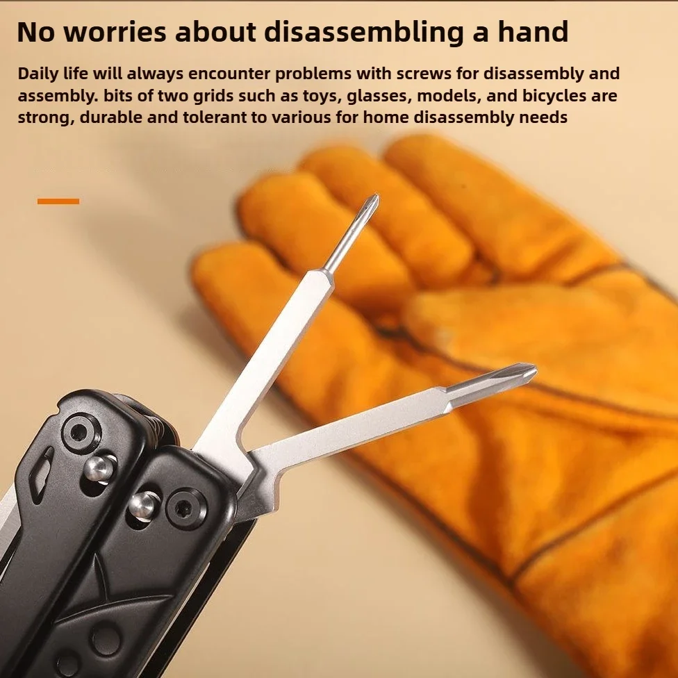 JINLIFolding Multi-Tool Pocket Knife Pliers Hex Wrench Mini Portable Outdoor Survival Tool