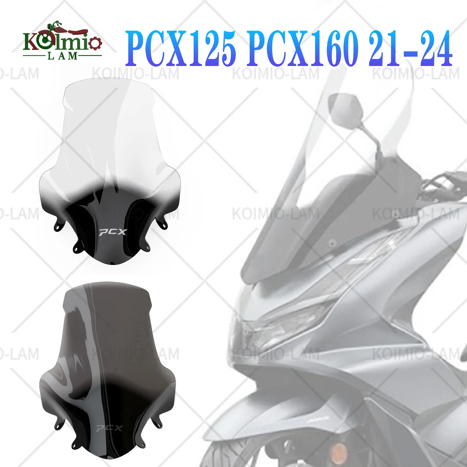 

Fit For Honda PCX125 PCX160 2021 - 2024 PCX Motorcycle Windshield Windscreen Wind Screen Visor Deflector PCX 125 160 2022 2023