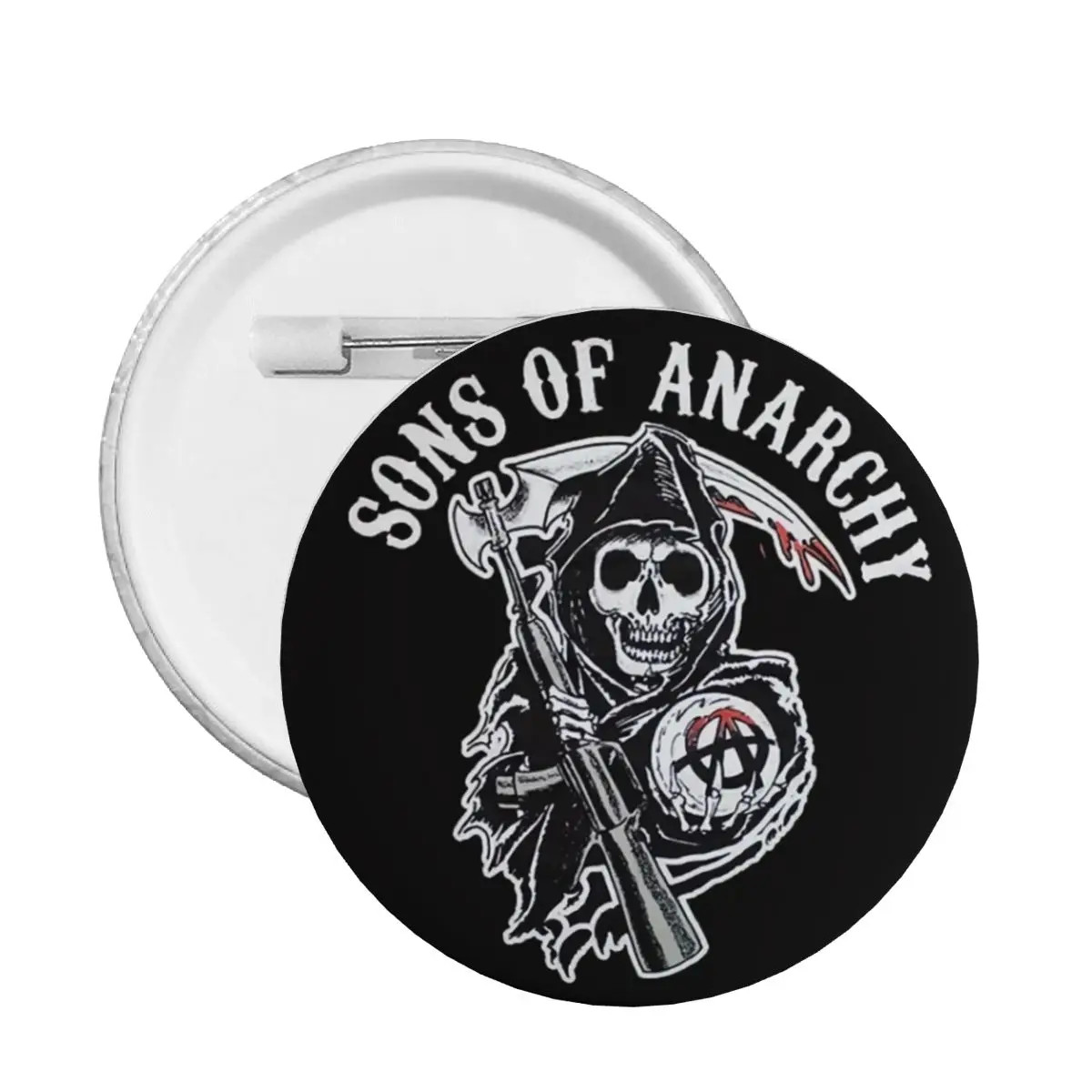 Personalize Sons Of Anarchys Horror Tv Movie Button Pin for Clothes Badges Brooch Pinback Gift