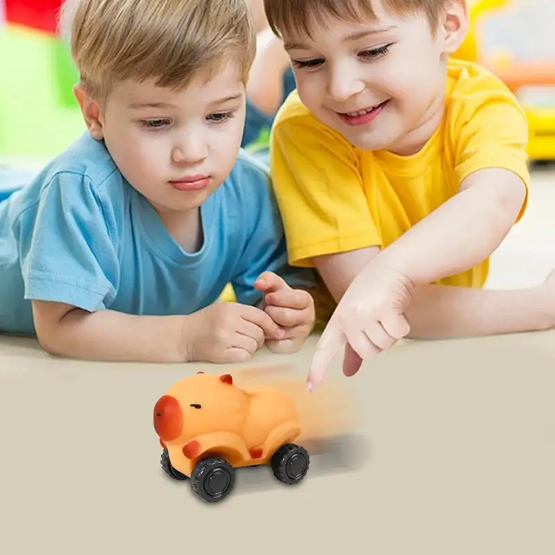 Squeeze Capybara Car Soft Sensory Toys Venting Toy Car Capybara Toy Collectible Figurines Squeeze Toys Tension Relief Fidget