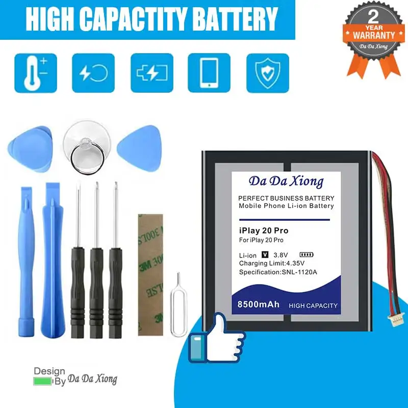 0 Cycle 8500mAh Top Battery For CUBE ALLDOCUBE  iPlay 20 Pro / iPlay 20 Tablet PC Batteries