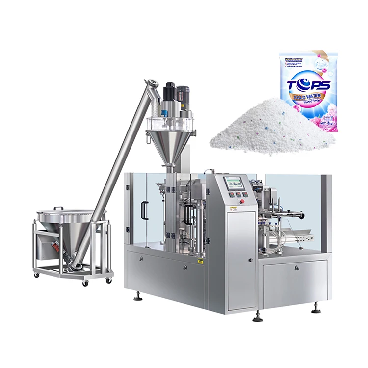 VFFS Automatic 500g 1kg 2kg Pouch Laundry Detergent  Washing Powder Multi-Function Filling Packaging Machine