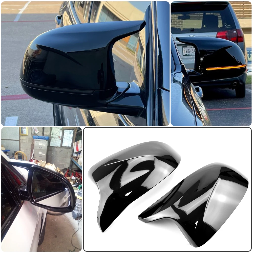 For BMW X3 X4 X5 X6 2014 2015 2016 2017 2018 Rear View Side Mirror Cover F25 F26 F15 F16 Carbon fiber pattern Accessories