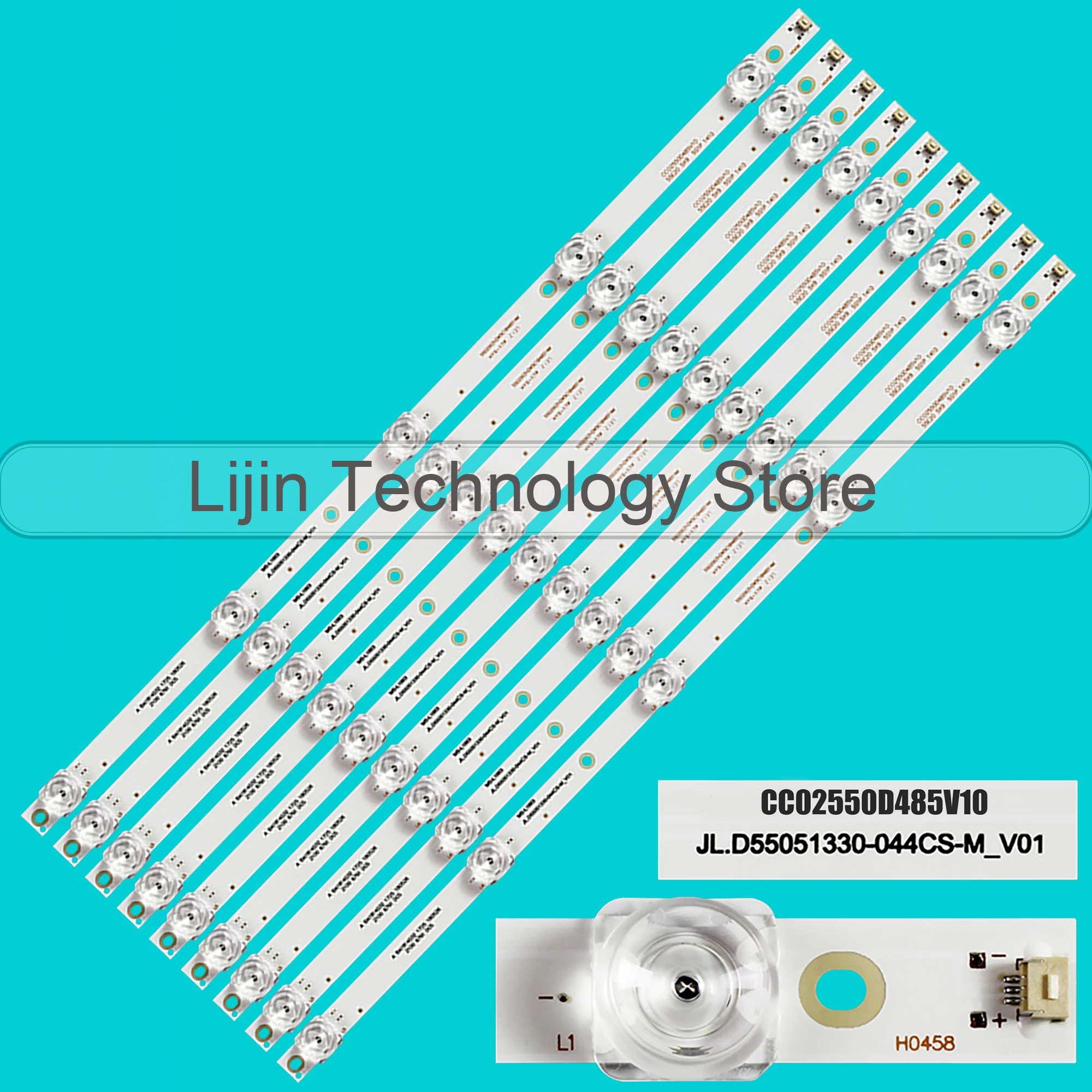 

LED BackLight Strip For U55F8000Q/G SW-LED55U101BS2S LED55K1100A DM-LED55U303BS2S 55HD520 CC02550D485V10 55E20 5X9 5S1P 1410