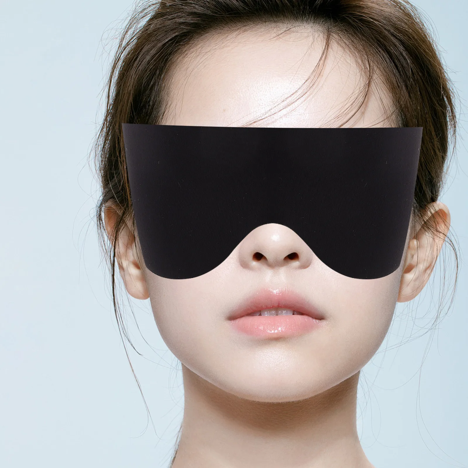 Breathable Sleep Mask 3D Contoured Design Elastic Ear Straps Travel Size Eye Mask Lightweight Comfortable for Men Women Sleeping