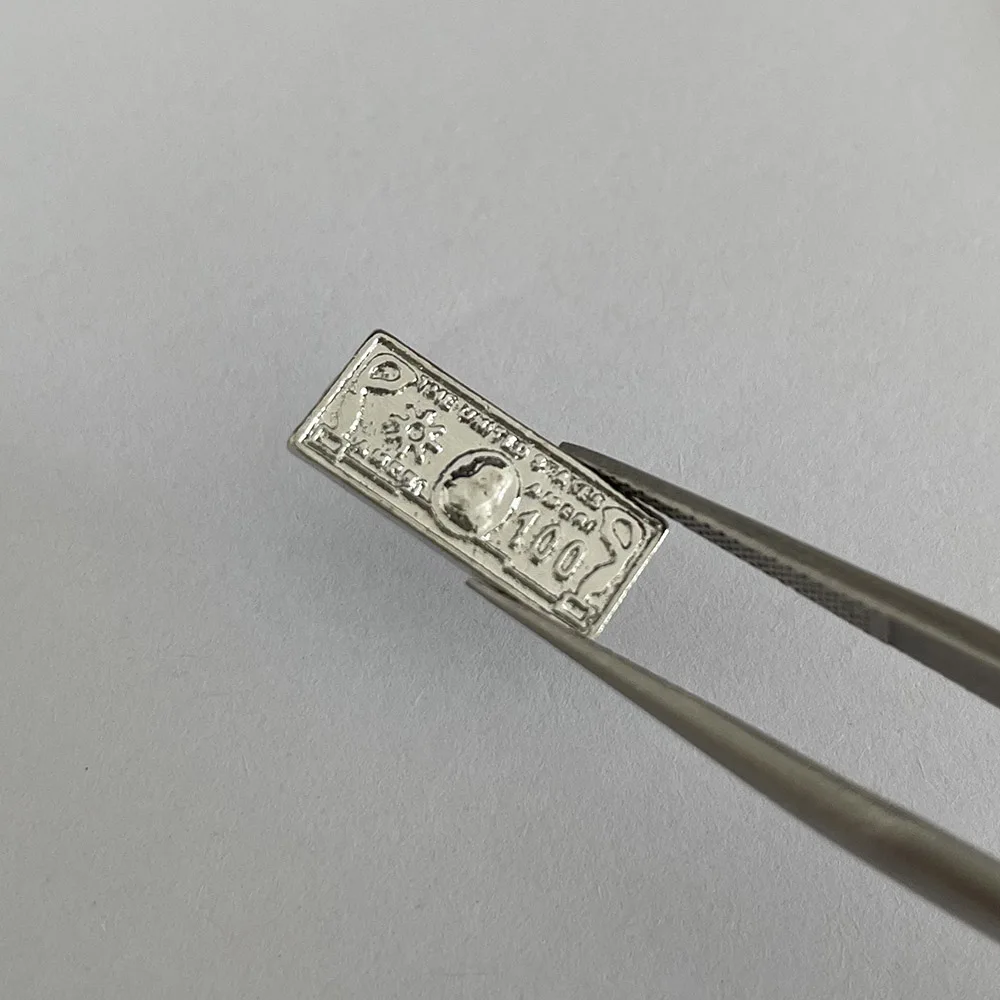 ペーパーマネー-パンク 100ドル ネイルチャーム 模造紙幣 メタルオーナメント ビーリッチ ゴールド シルバー マネーネイル 3D合金 404art