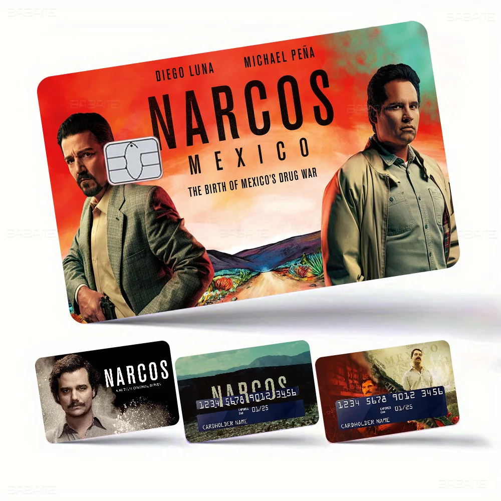 Pablo Escobar Narcos Anime Spend Or Save Funny Shell On Off Ultra Thin No Fade Sticker Skin Cover Film For Debit Credit Card