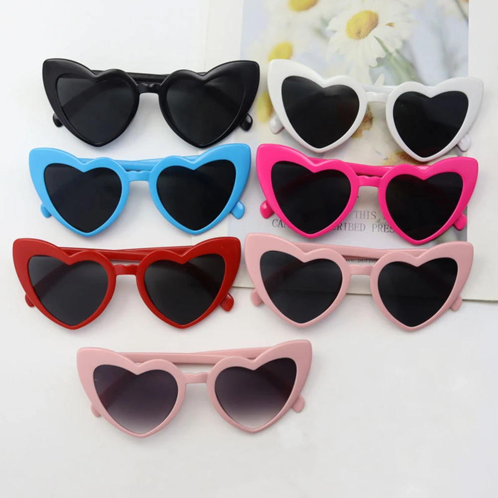 Adult Women's Love Shaped Sunglasses Women's Fashion UV resistant Sunglasses Concave Shaped Sunshade Glasses