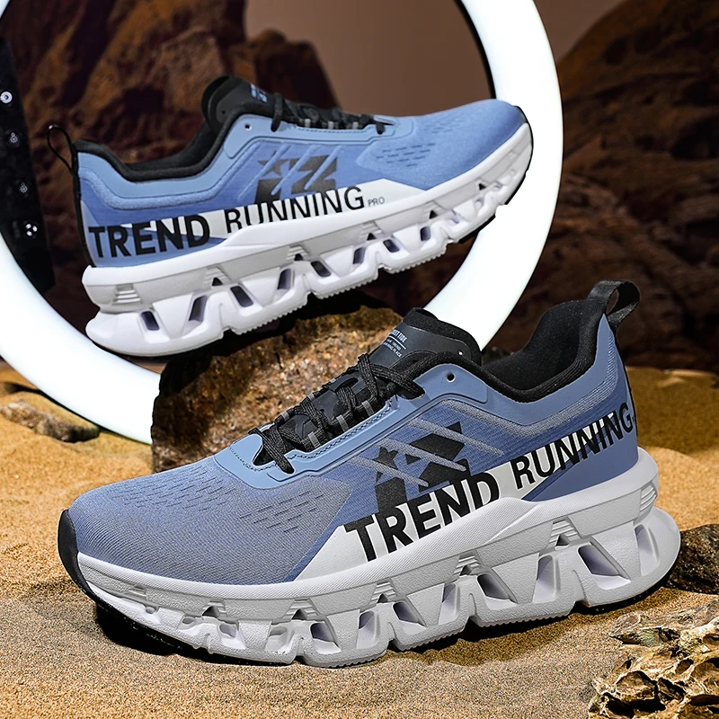 

Men's Footwear Collection: Breathable Sneakers, Luxury Trainers, Casual Loafers, and Running Shoes.