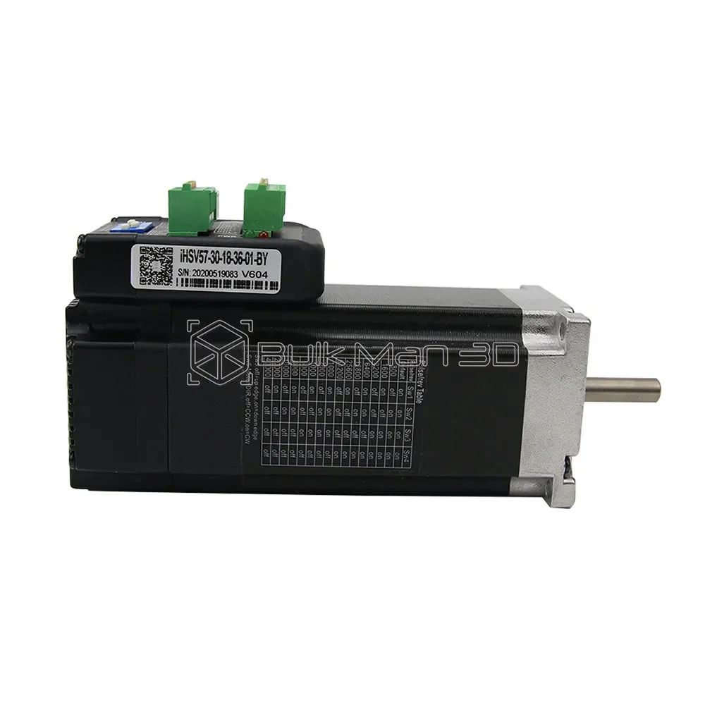 Imagem -04 - Poderoso 57 Integrado Servo Motor 180w 3000rpm 0.6nm Dc36v para Cnc Máquina de Roteador e Impressora 3d Mais Novo