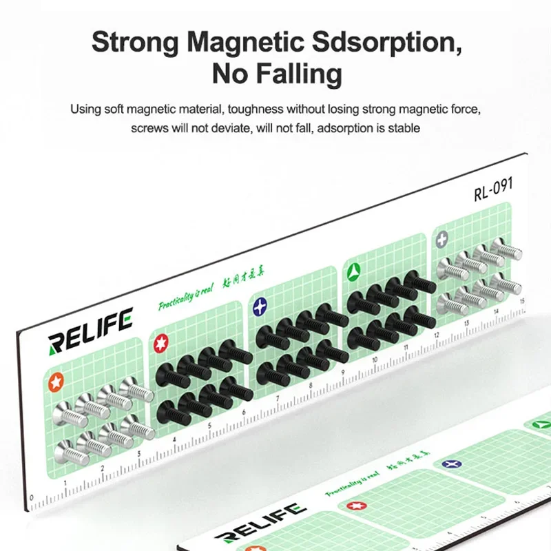RELIFE RL-091 Strong Magnetic Absorption Screws Storage Phone Repair Tool Pad Neat and Tidy Easy To Take Metal Objects image 3