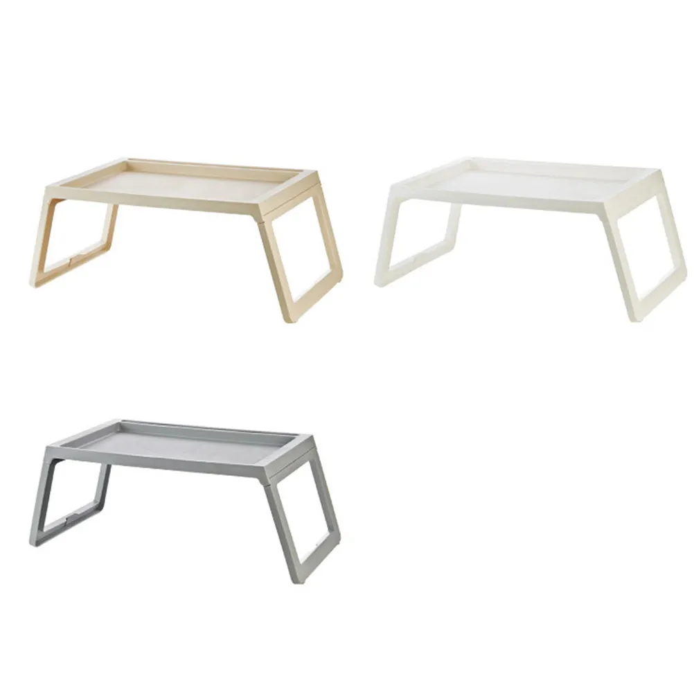 

Foldable Laptop Desk White Premium Pp Material Mobile Phone Groove Surrounding Tray Lip For Office Camping